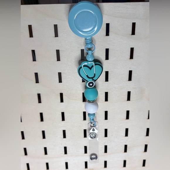 Handmade Other - Handcrafted blue nurse theme badge reel